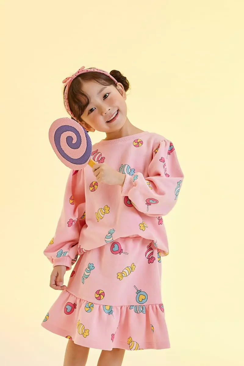 Kokoyarn - Korean Children Fashion - #kidsstore - Candy Girl Top Bottom Set - 10