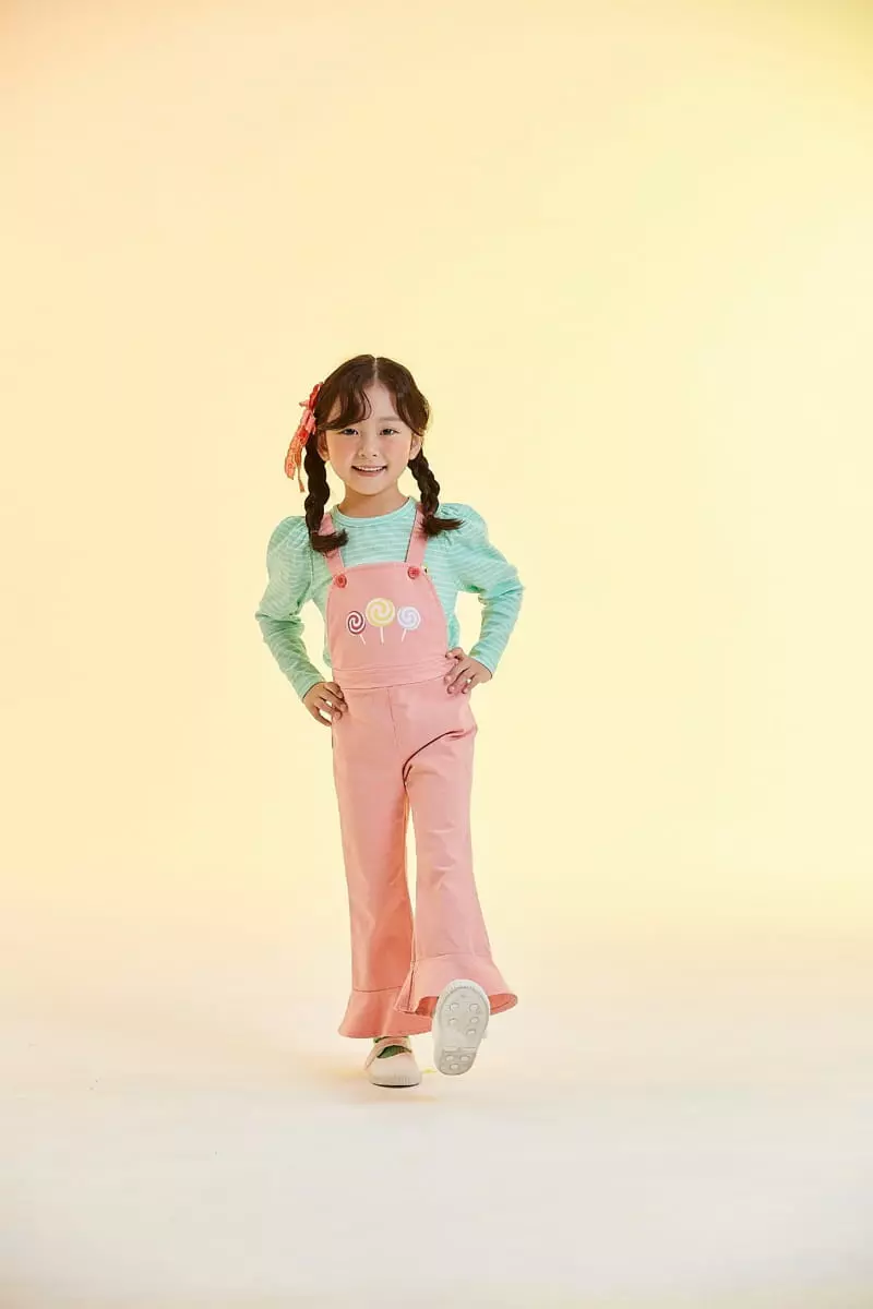 Kokoyarn - Korean Children Fashion - #kidsshorts - Stripes Puff Tee - 4