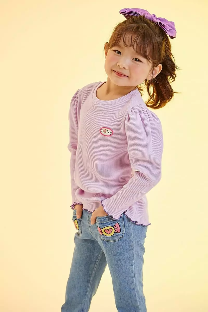 Kokoyarn - Korean Children Fashion - #kidsstore - Rib Puff Tee - 3