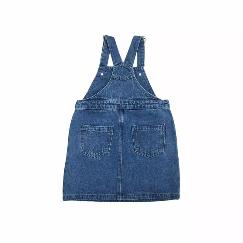 Kokoyarn - Korean Children Fashion - #kidsshorts - Denim Dungarees One-piece - 4