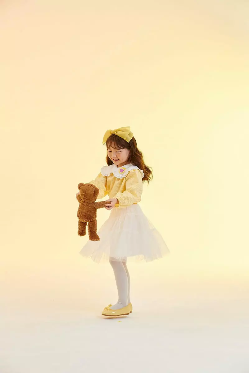 Kokoyarn - Korean Children Fashion - #kidzfashiontrend - Check Frill Blouse - 9