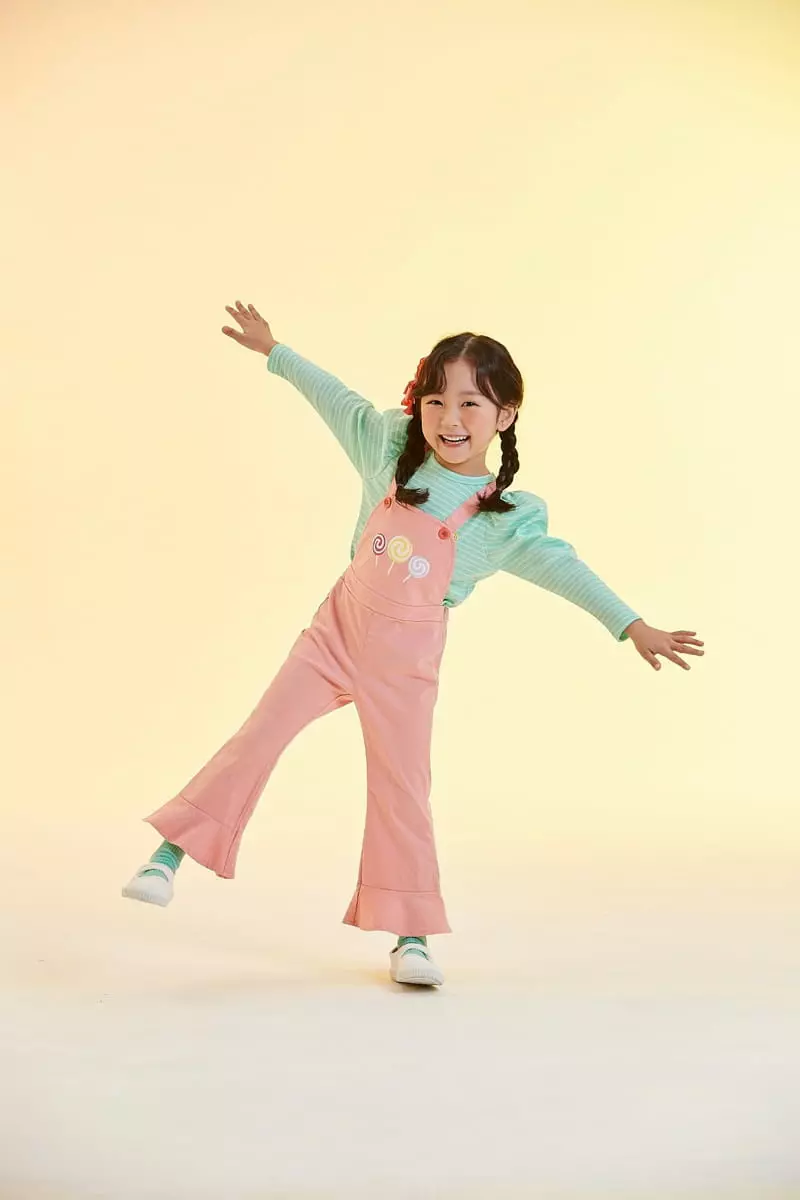 Kokoyarn - Korean Children Fashion - #kidzfashiontrend - Rolly Pop Dungarees Pants - 8