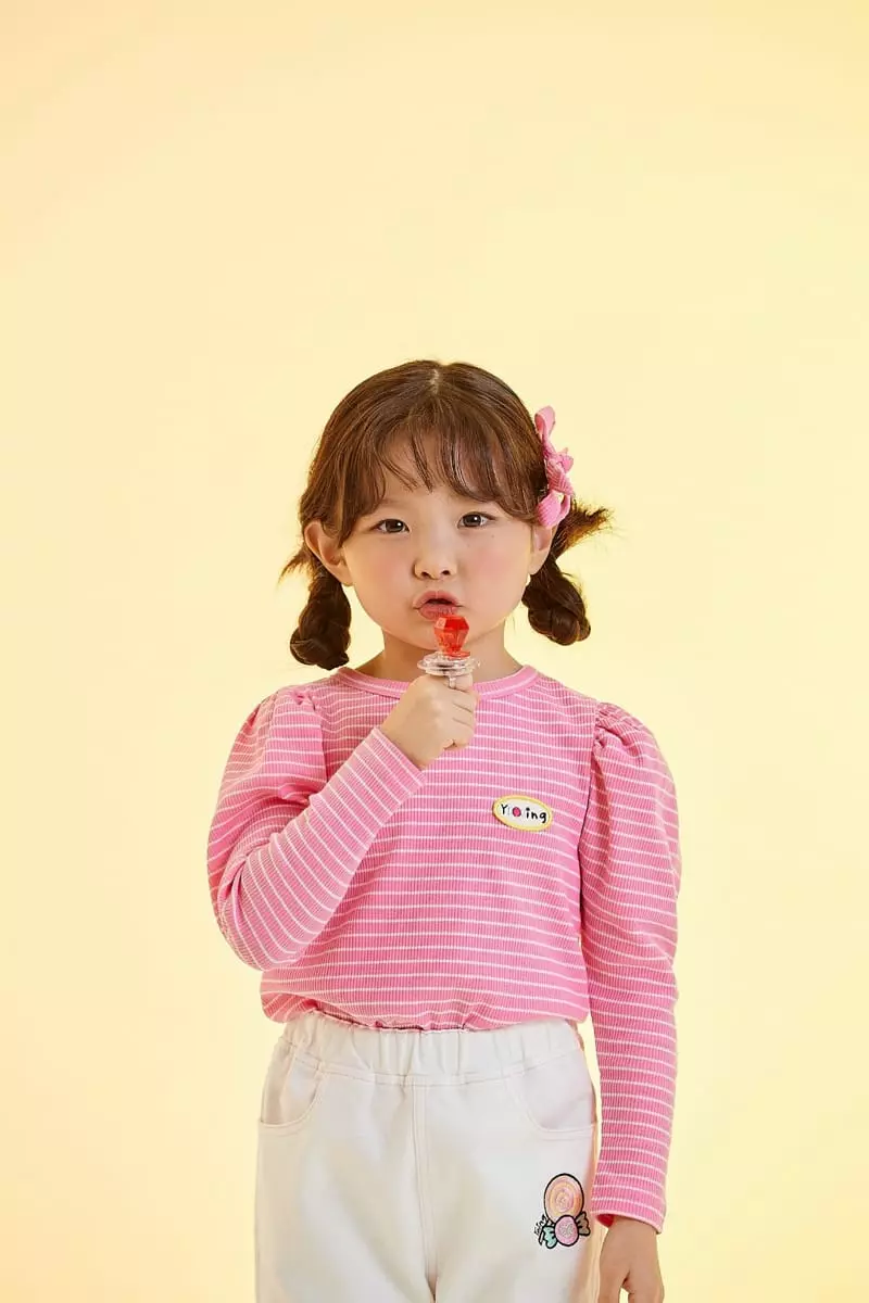 Kokoyarn - Korean Children Fashion - #littlefashionista - Stripes Puff Tee - 7