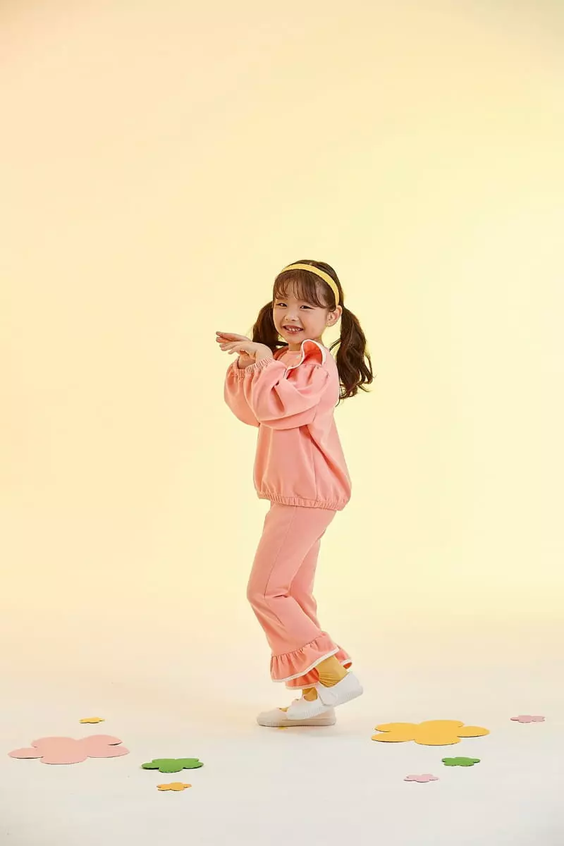 Kokoyarn - Korean Children Fashion - #Kfashion4kids - Bunddo Frill Top Bottom Set - 4