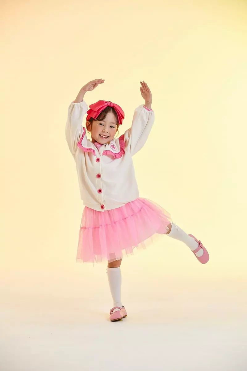 Kokoyarn - Korean Children Fashion - #magicofchildhood - Collar Frill Cardigan - 9