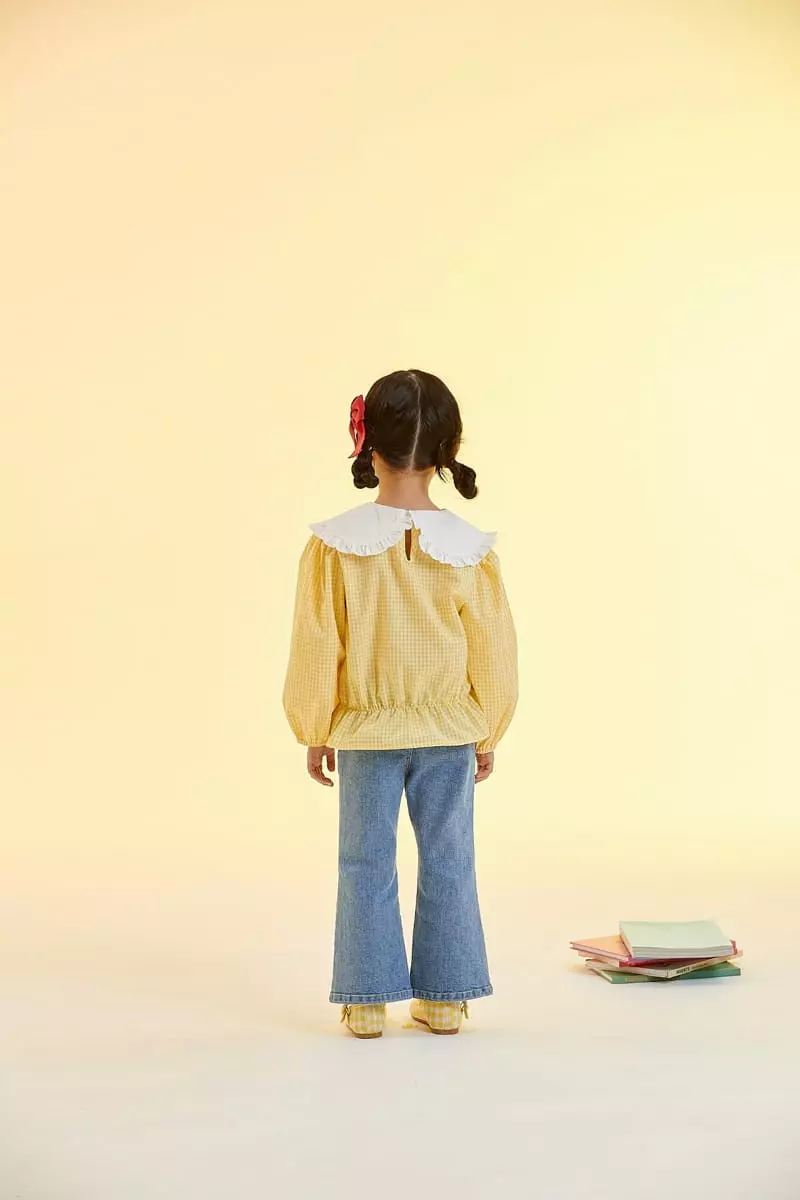 Kokoyarn - Korean Children Fashion - #magicofchildhood - Check Frill Blouse - 12