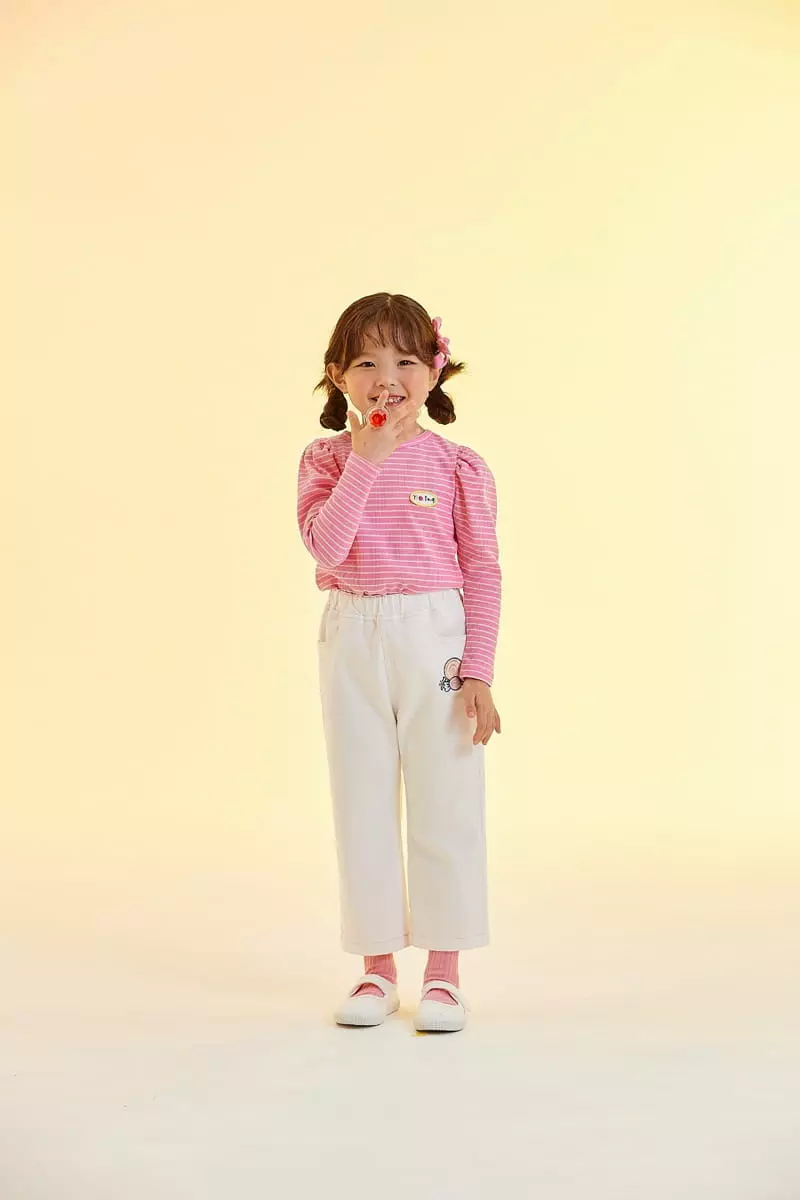 Kokoyarn - Korean Children Fashion - #magicofchildhood - Stripes Puff Tee - 8