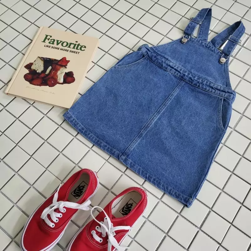 Kokoyarn - Korean Children Fashion - #magicofchildhood - Denim Dungarees One-piece - 8