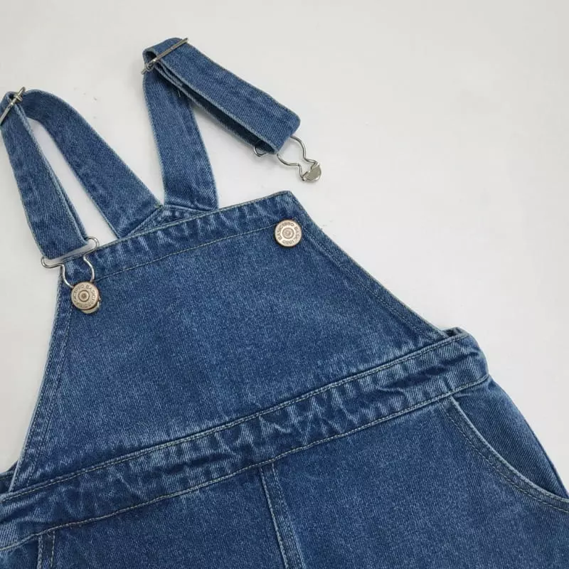 Kokoyarn - Korean Children Fashion - #prettylittlegirls - Denim Dungarees One-piece - 10