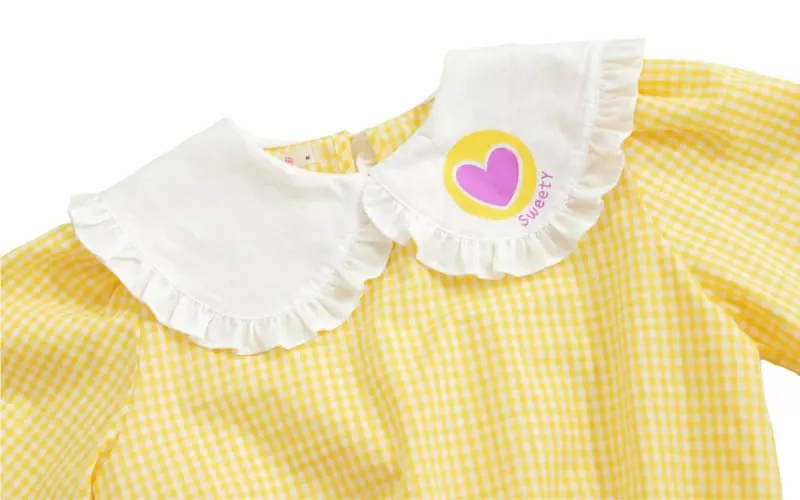 Kokoyarn - Korean Children Fashion - #stylishchildhood - Check Frill Blouse