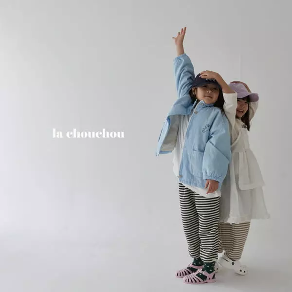 La Chouchou - Korean Children Fashion - #stylishchildhood - Stripes Terry Pants - 4