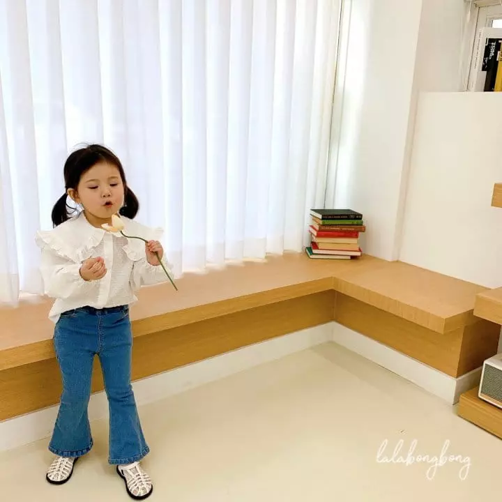 Lalabongbong - Korean Children Fashion - #Kfashion4kids - Snow Flower Collar Blouse - 3