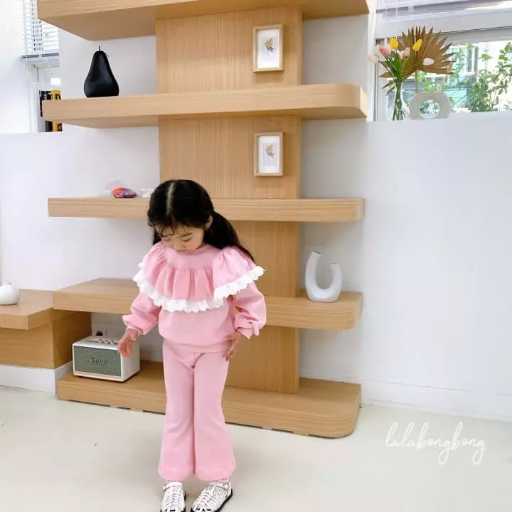 Lalabongbong - Korean Children Fashion - #Kfashion4kids - Candy Frill Top Bottom Set - 7