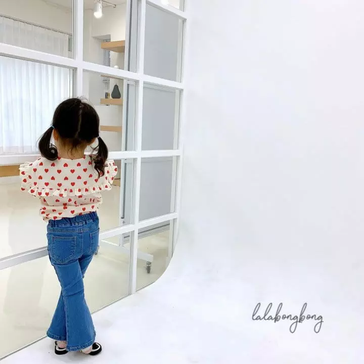 Lalabongbong - Korean Children Fashion - #Kfashion4kids - Hear Collar Blouse - 3