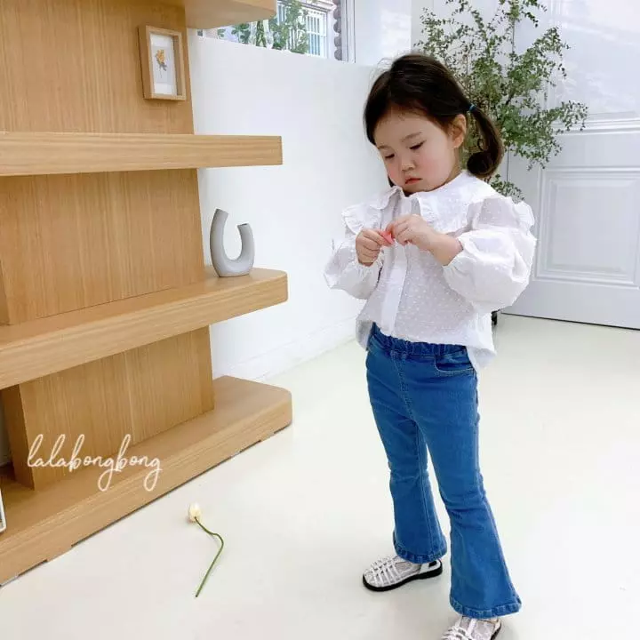 Lalabongbong - Korean Children Fashion - #childofig - Snow Flower Collar Blouse - 9