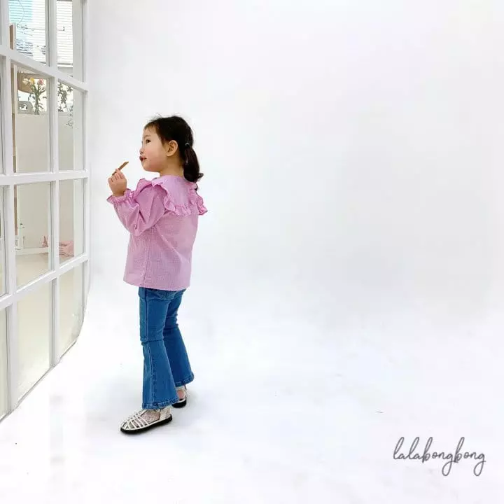Lalabongbong - Korean Children Fashion - #childofig - Check Girl Blouse - 12