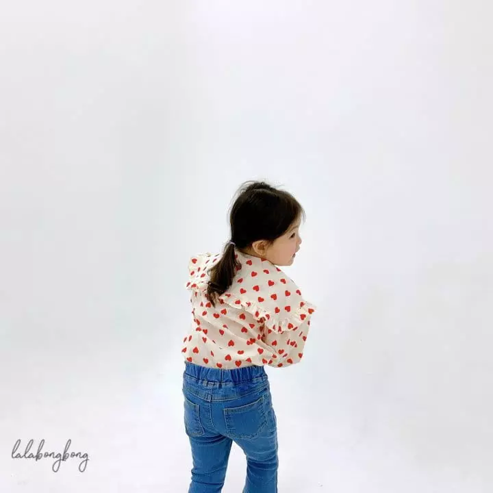 Lalabongbong - Korean Children Fashion - #childofig - Hear Collar Blouse - 11