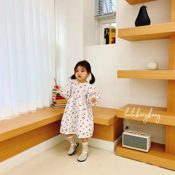 Lalabongbong - Korean Children Fashion - #childrensboutique - Cherry One-piece - 3