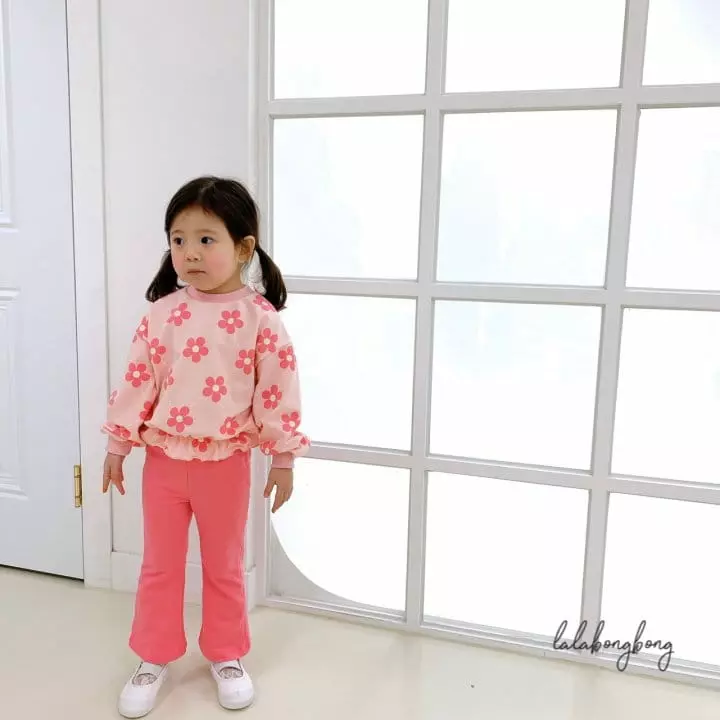 Lalabongbong - Korean Children Fashion - #childrensboutique - Floral Top Bottom Set