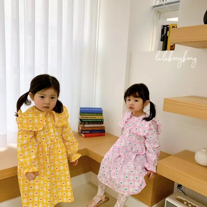 Lalabongbong - Korean Children Fashion - #childrensboutique - Love Me One-piece - 3
