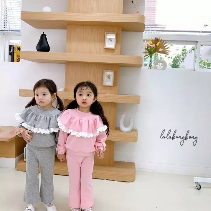 Lalabongbong - Korean Children Fashion - #designkidswear - Candy Frill Top Bottom Set