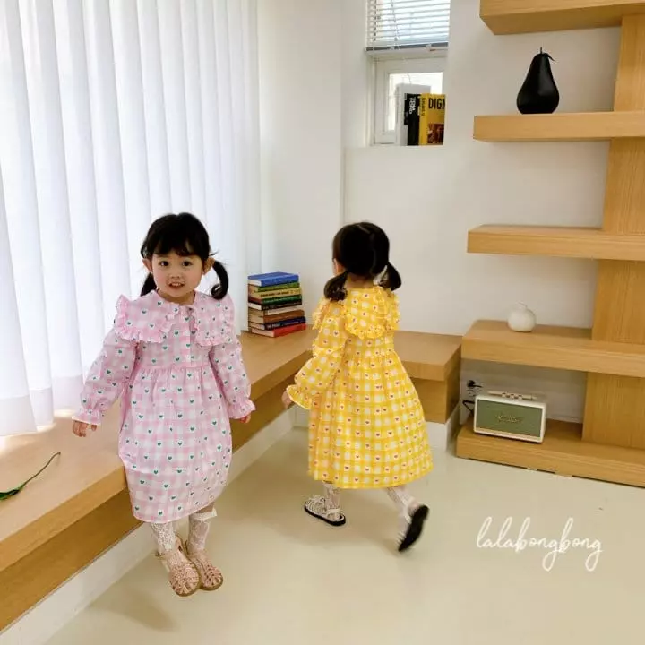 Lalabongbong - Korean Children Fashion - #childrensboutique - Love Me One-piece - 4