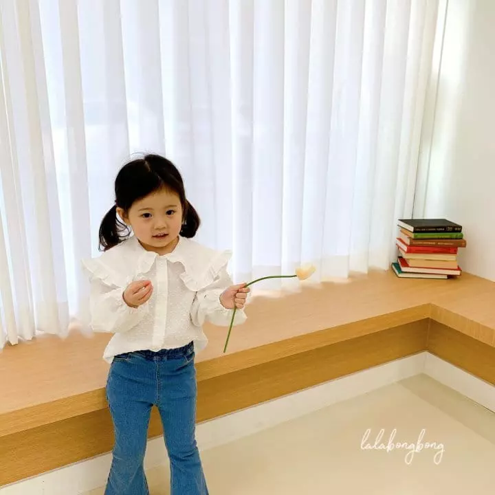 Lalabongbong - Korean Children Fashion - #discoveringself - Snow Flower Collar Blouse - 12