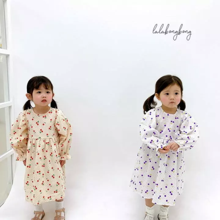 Lalabongbong - Korean Children Fashion - #discoveringself - Cherry One-piece - 5