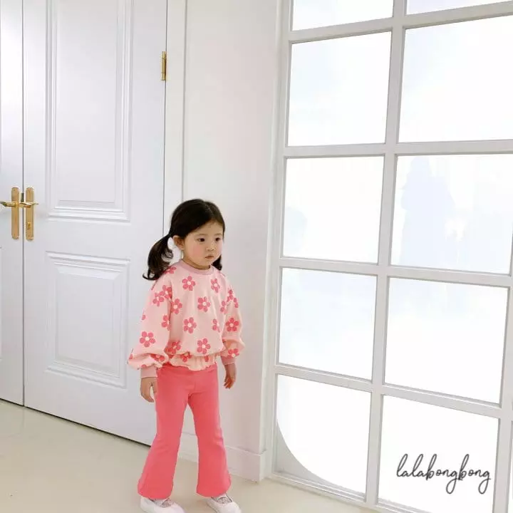 Lalabongbong - Korean Children Fashion - #discoveringself - Floral Top Bottom Set - 3