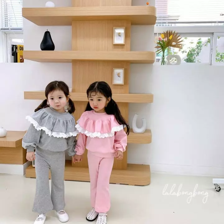 Lalabongbong - Korean Children Fashion - #discoveringself - Candy Frill Top Bottom Set - 2