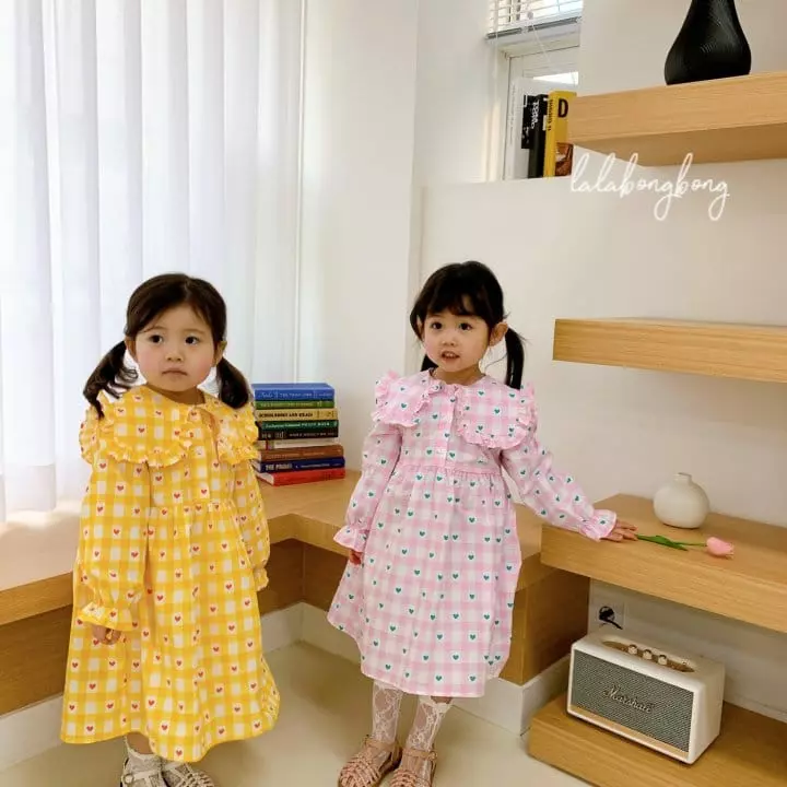 Lalabongbong - Korean Children Fashion - #discoveringself - Love Me One-piece - 5