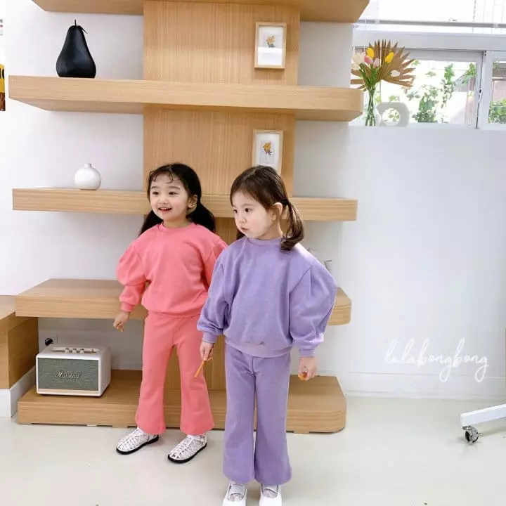 Lalabongbong - Korean Children Fashion - #kidsshorts - Balloon Top Bottom Set - 6