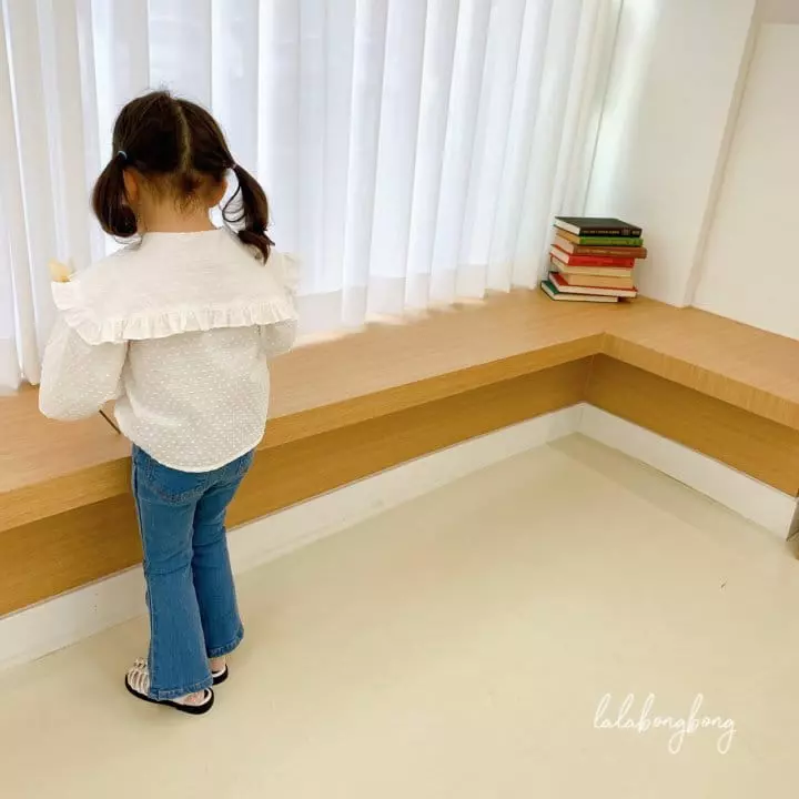 Lalabongbong - Korean Children Fashion - #kidsstore - Snow Flower Collar Blouse