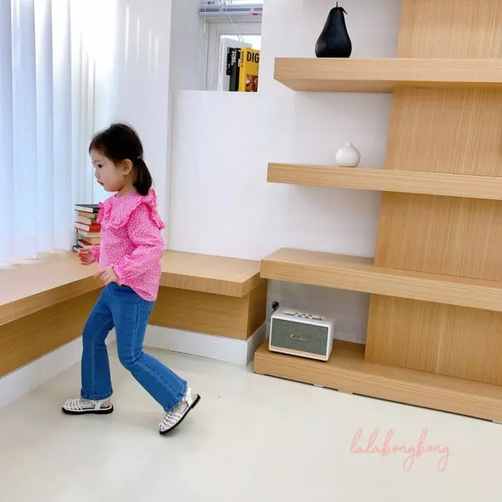 Lalabongbong - Korean Children Fashion - #kidsstore - Lala Denim Bootscut Pants - 3