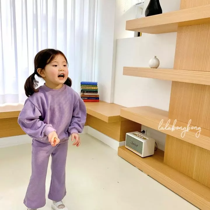 Lalabongbong - Korean Children Fashion - #kidzfashiontrend - Balloon Top Bottom Set - 8