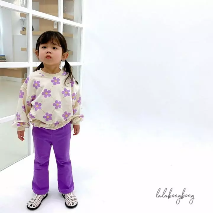 Lalabongbong - Korean Children Fashion - #kidzfashiontrend - Floral Top Bottom Set - 7