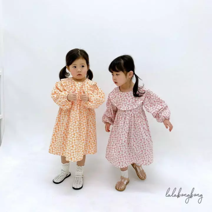 Lalabongbong - Korean Children Fashion - #kidzfashiontrend - Flower One-piece - 12