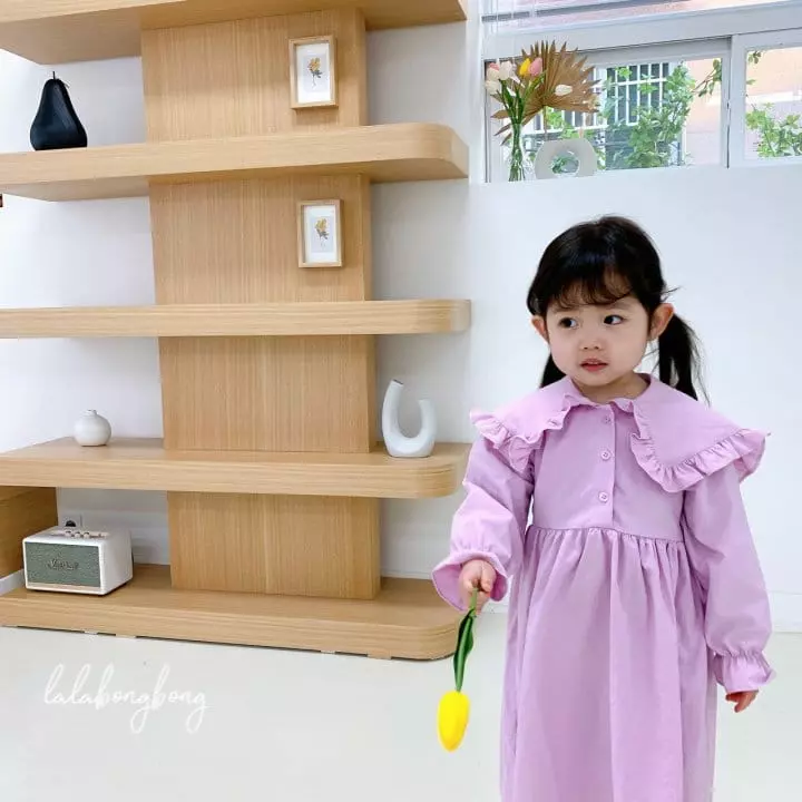 Lalabongbong - Korean Children Fashion - #littlefashionista - Barbie Collar One-piece - 12
