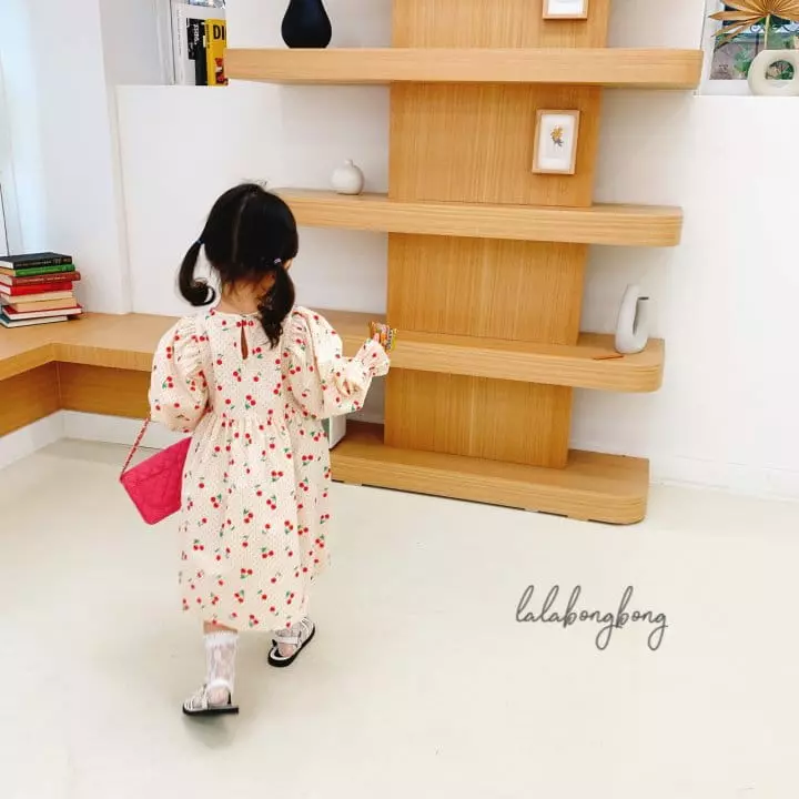 Lalabongbong - Korean Children Fashion - #littlefashionista - Cherry One-piece - 11