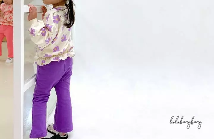 Lalabongbong - Korean Children Fashion - #littlefashionista - Floral Top Bottom Set - 9