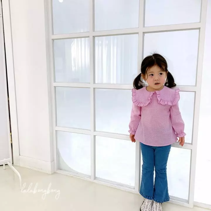Lalabongbong - Korean Children Fashion - #magicofchildhood - Check Girl Blouse - 6