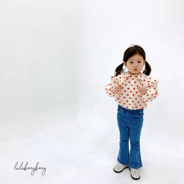 Lalabongbong - Korean Children Fashion - #magicofchildhood - Hear Collar Blouse - 5