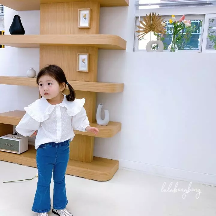 Lalabongbong - Korean Children Fashion - #minifashionista - Snow Flower Collar Blouse - 6
