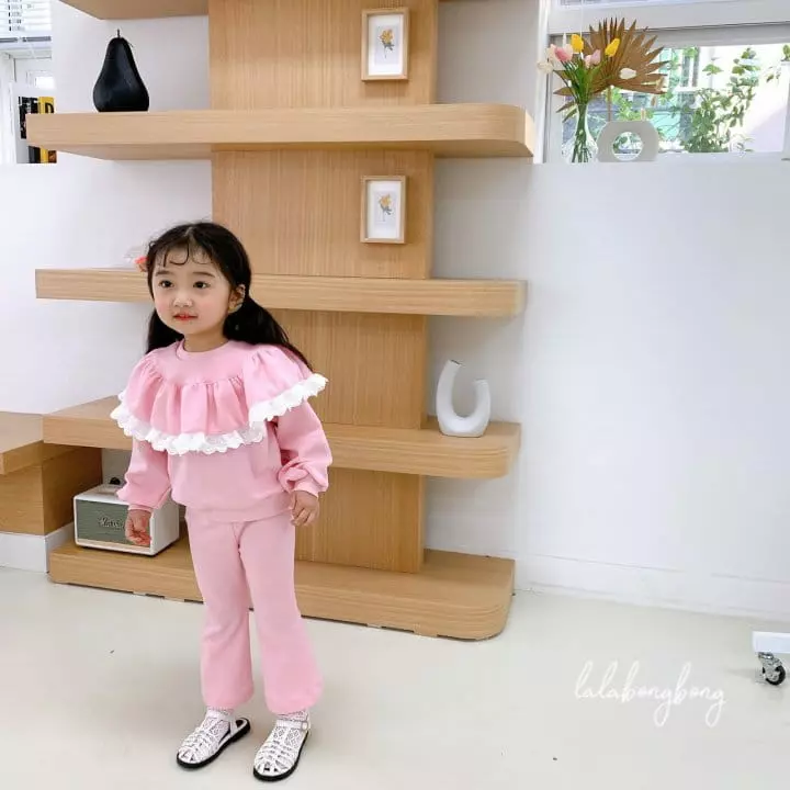 Lalabongbong - Korean Children Fashion - #minifashionista - Candy Frill Top Bottom Set - 10