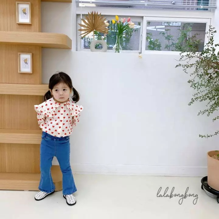 Lalabongbong - Korean Children Fashion - #minifashionista - Hear Collar Blouse - 6
