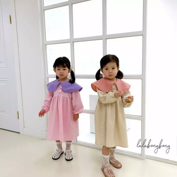 Lalabongbong - Korean Children Fashion - #prettylittlegirls - Heart One-piece - 2