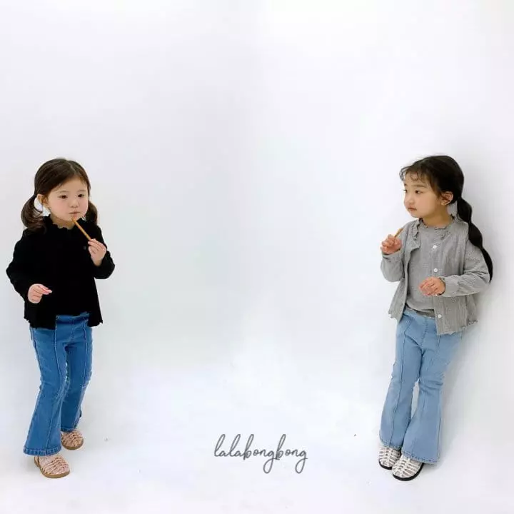 Lalabongbong - Korean Children Fashion - #prettylittlegirls - Pintuck Jeans - 10