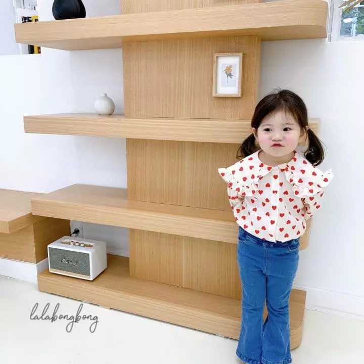 Lalabongbong - Korean Children Fashion - #prettylittlegirls - Hear Collar Blouse - 7