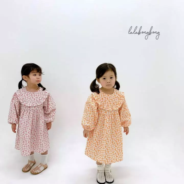 Lalabongbong - Korean Children Fashion - #prettylittlegirls - Flower One-piece