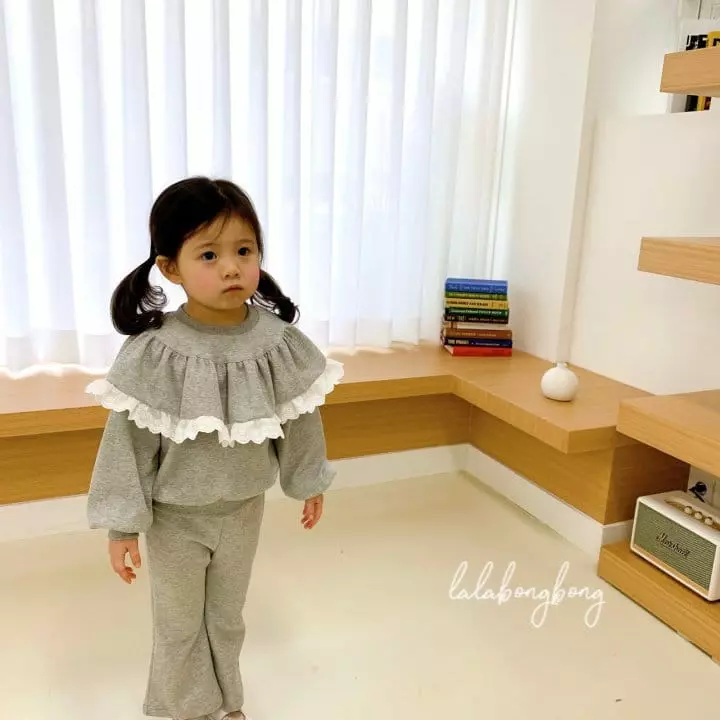 Lalabongbong - Korean Children Fashion - #todddlerfashion - Candy Frill Top Bottom Set - 12